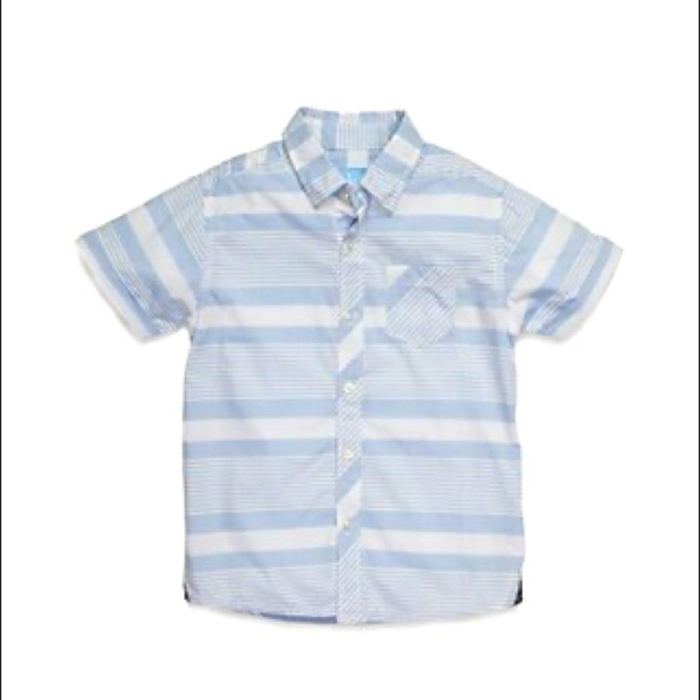 Boys Striped Chambray Shirt